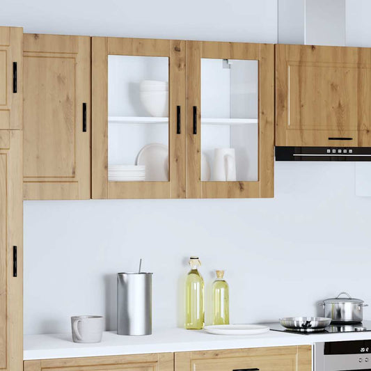 Pensile da Cucina con Porta in Vetro Porto Rovere Artigianale
