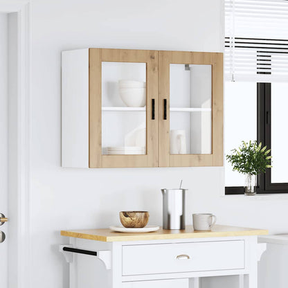 Pensile da Cucina con Porta in Vetro Porto Rovere Artigianale