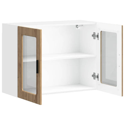 Pensile da Cucina con Porta in Vetro Porto Rovere Artigianale