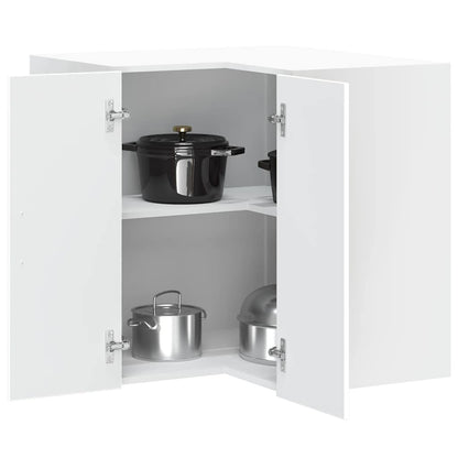 Pensile da Cucina ad Angolo Porto Bianco in Legno Multistrato - homemem39