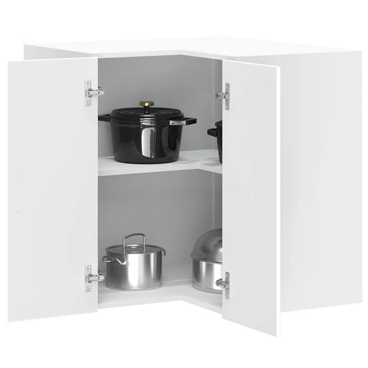 Pensile da Cucina ad Angolo Porto Bianco in Legno Multistrato - homemem39