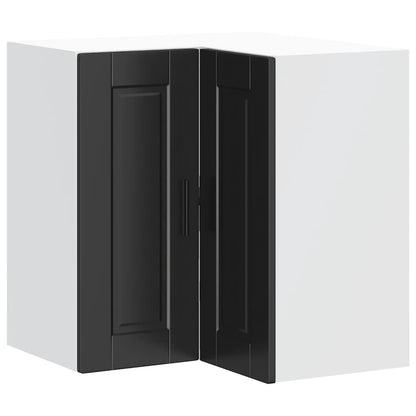 Pensile da Cucina ad Angolo Porto Nero in Legno Multistrato | homemem39