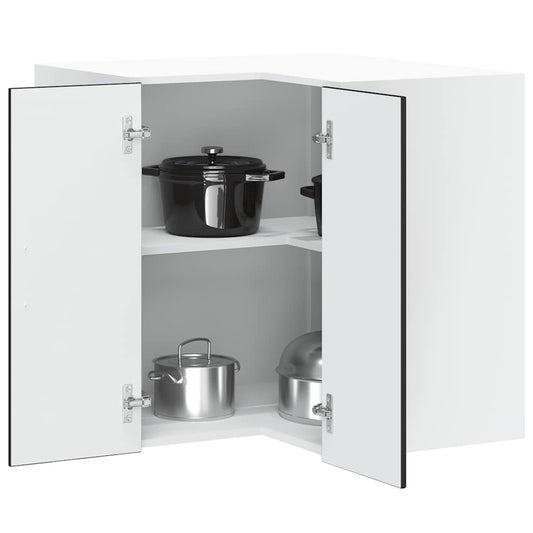 Pensile da Cucina ad Angolo Porto Nero in Legno Multistrato - homemem39