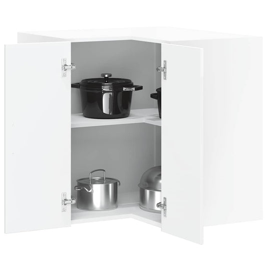 Pensile da Cucina ad Angolo Porto Bianco Lucido in Truciolato - homemem39