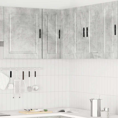 Pensile da Cucina ad Angolo Porto Grigio Cemento in Truciolato - homemem39
