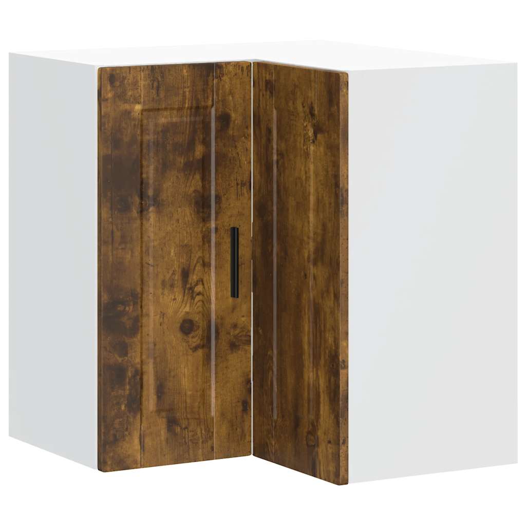 Pensile da Cucina ad Angolo Porto Rovere Fumo Legno Multistrato | homemem39