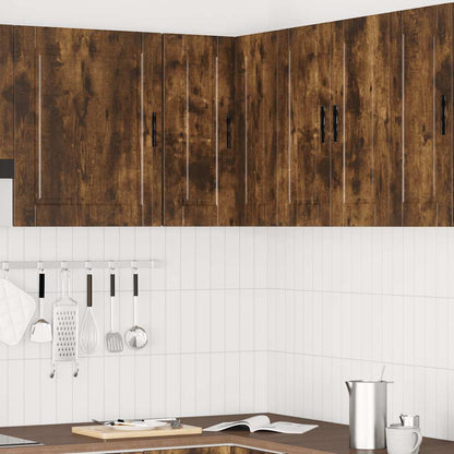 Pensile da Cucina ad Angolo Porto Rovere Fumo Legno Multistrato - homemem39