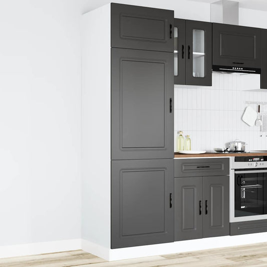 Armadio da Cucina Porto Nero in Legno Multistrato | homemem39