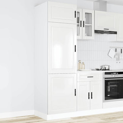 Armadio da Cucina Porto Bianco Lucido in Legno Multistrato - homemem39
