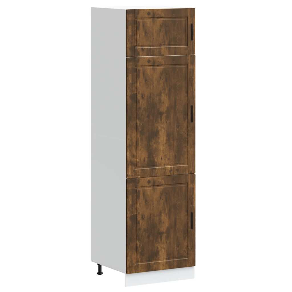 Armadio da Cucina Porto Rovere Fumo in Legno Multistrato - homemem39