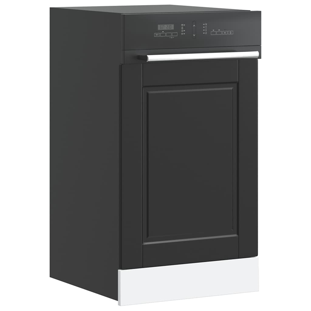 Pannello Lavastoviglie Porto Nero 45x1,5x67 cm in Truciolato - homemem39