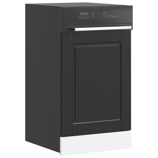 Pannello Lavastoviglie Porto Nero 45x1,5x67 cm in Truciolato - homemem39