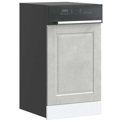 Pannello Lavastoviglie Porto Grigio Cemento 45x1,5x67 cm - homemem39