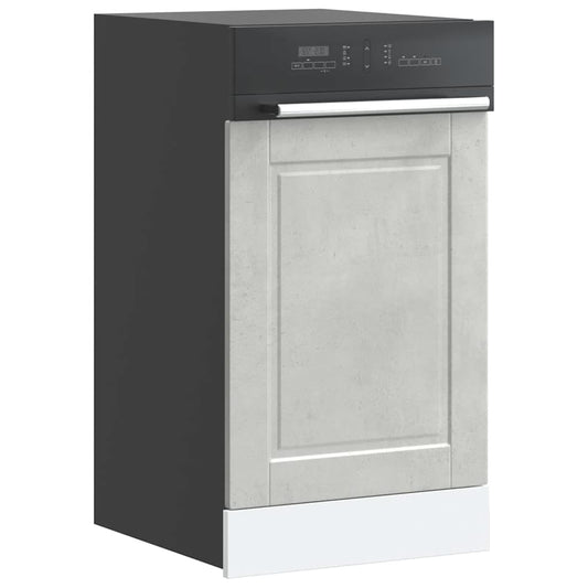 Pannello Lavastoviglie Porto Grigio Cemento 45x1,5x57 cm