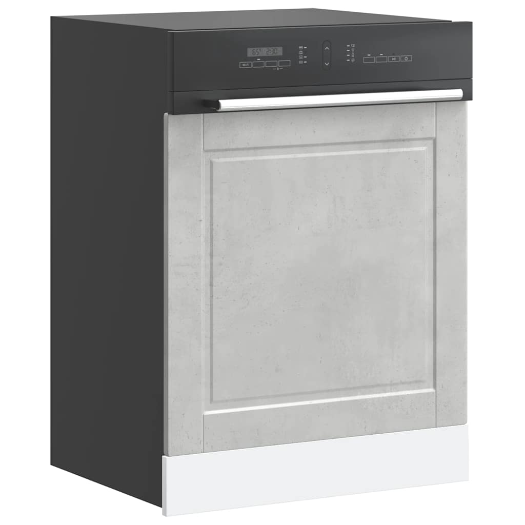 Pannello Lavastoviglie Porto Grigio Cemento 60x1,5x57 cm | homemem39