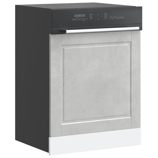 Pannello Lavastoviglie Porto Grigio Cemento 60x1,5x67 cm - homemem39