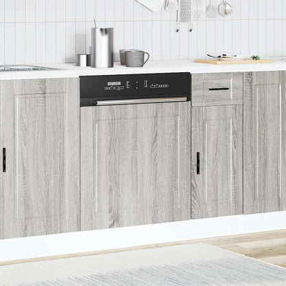Pannello Lavastoviglie Porto Grigio Sonoma 60x1,5x67 cm - homemem39