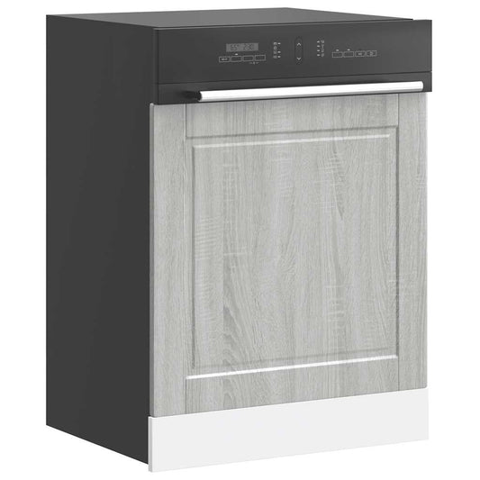 Pannello Lavastoviglie Porto Grigio Sonoma 60x1,5x67 cm - homemem39