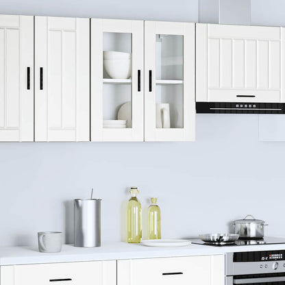 Pensile da Cucina con Porta in Vetro Porto Bianco - homemem39