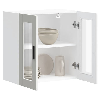 Pensile da Cucina con Porta in Vetro Porto Bianco - homemem39