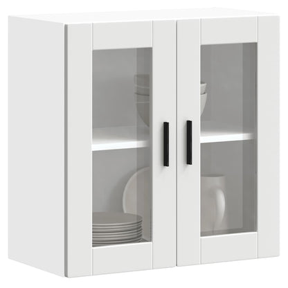 Pensile da Cucina con Porta in Vetro Porto Bianco - homemem39