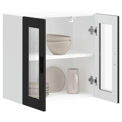 Pensile da Cucina con Porta in Vetro Porto Nero - homemem39