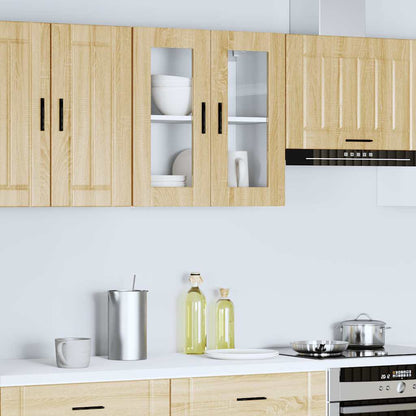 Pensile da Cucina con Porta in Vetro Porto Rovere Sonoma - homemem39