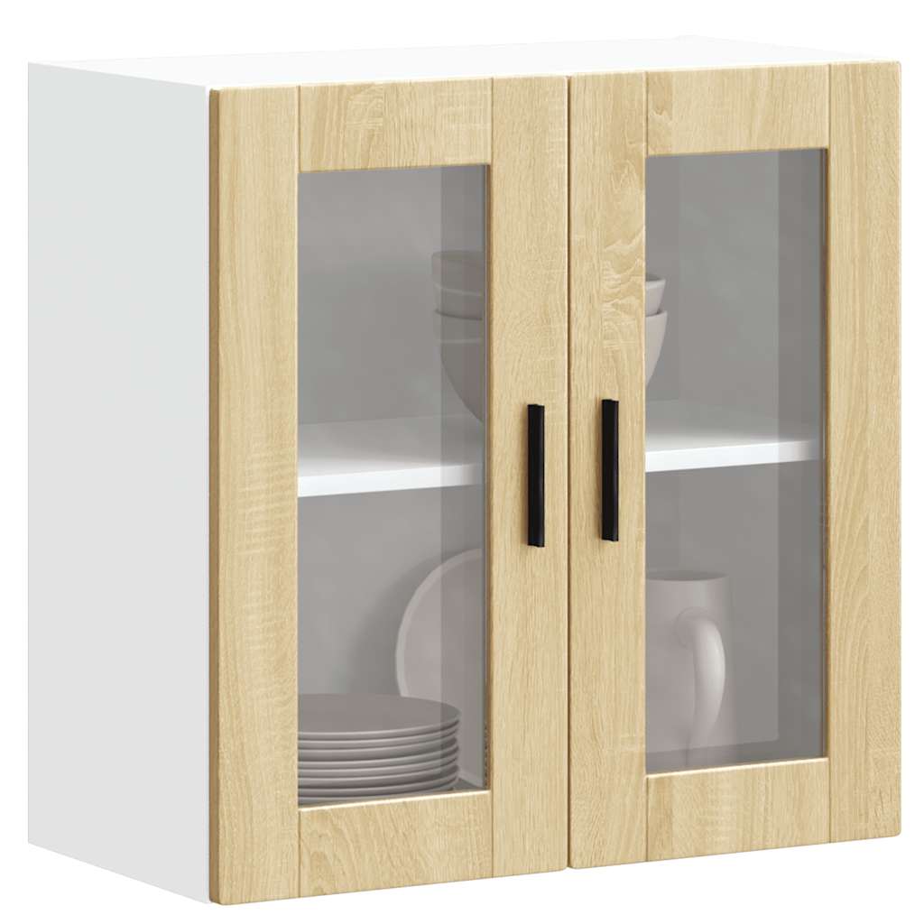 Pensile da Cucina con Porta in Vetro Porto Rovere Sonoma - homemem39