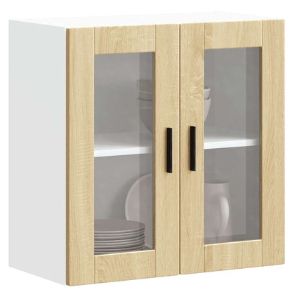 Pensile da Cucina con Porta in Vetro Porto Rovere Sonoma - homemem39