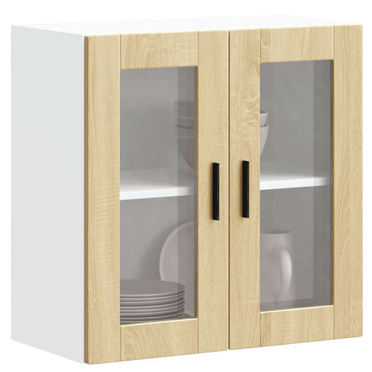 Pensile da Cucina con Porta in Vetro Porto Rovere Sonoma - homemem39