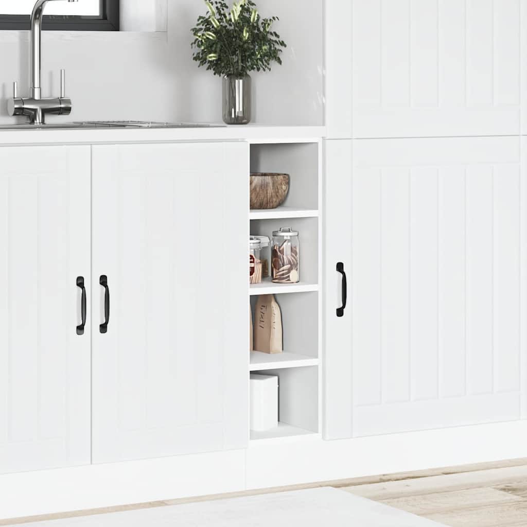 Armadio Inferiore “Riga” Bianco 20x44,5x81,5 cm - homemem39