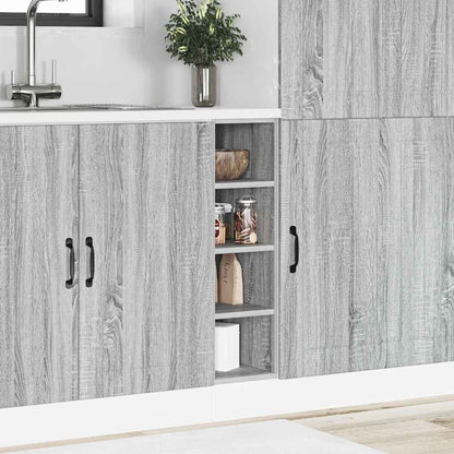 Armadio Inferiore “Riga” Grigio Sonoma 20x44,5x81,5 cm - homemem39