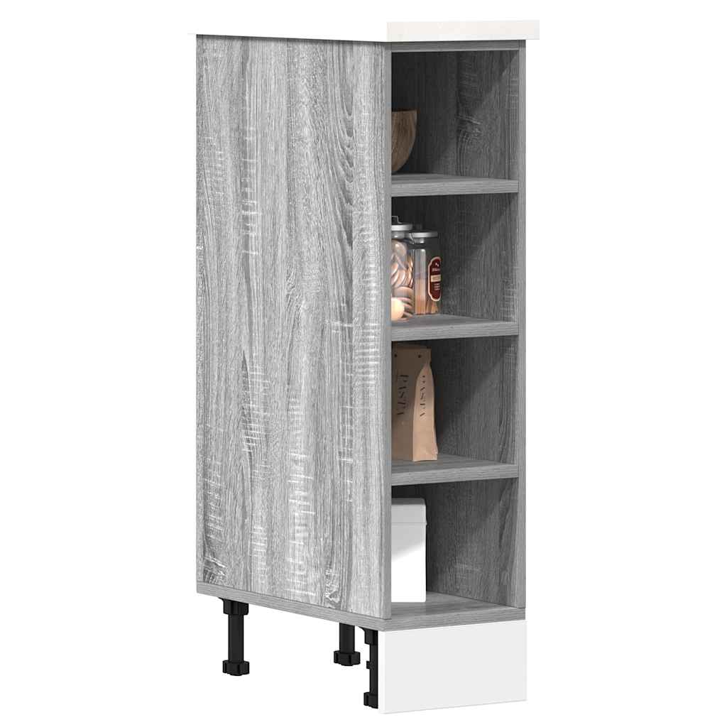 Armadio Inferiore “Riga” Grigio Sonoma 20x44,5x81,5 cm - homemem39