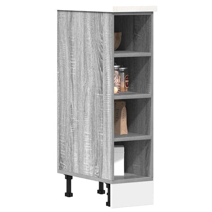 Armadio Inferiore “Riga” Grigio Sonoma 20x44,5x81,5 cm - homemem39