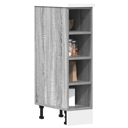 Armadio Inferiore “Riga” Grigio Sonoma 20x44,5x81,5 cm - homemem39
