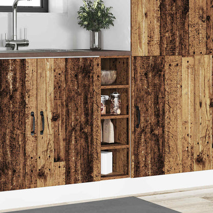 Armadio Inferiore “Riga” Legno Vecchio 20x44,5x81,5 cm - homemem39