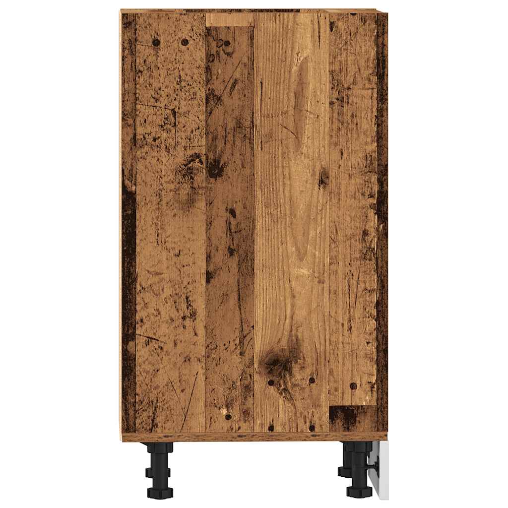 Armadio Inferiore “Riga” Legno Vecchio 20x44,5x81,5 cm - homemem39