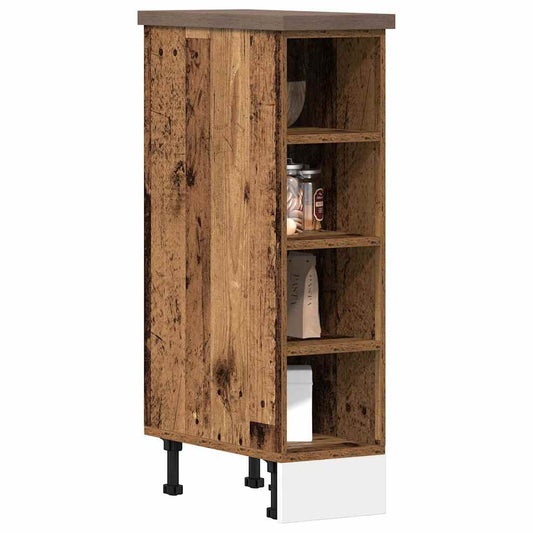 Armadio Inferiore “Riga” Legno Vecchio 20x44,5x81,5 cm - homemem39