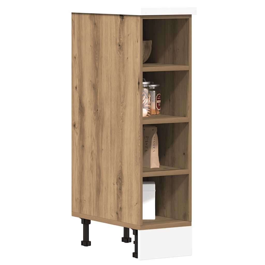 Armadio Inferiore “Riga” Rovere Artigianale 20x44,5x81,5 cm - homemem39
