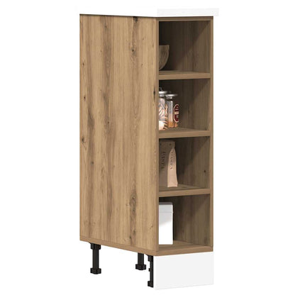 Armadio Inferiore “Riga” Rovere Artigianale 20x44,5x81,5 cm - homemem39