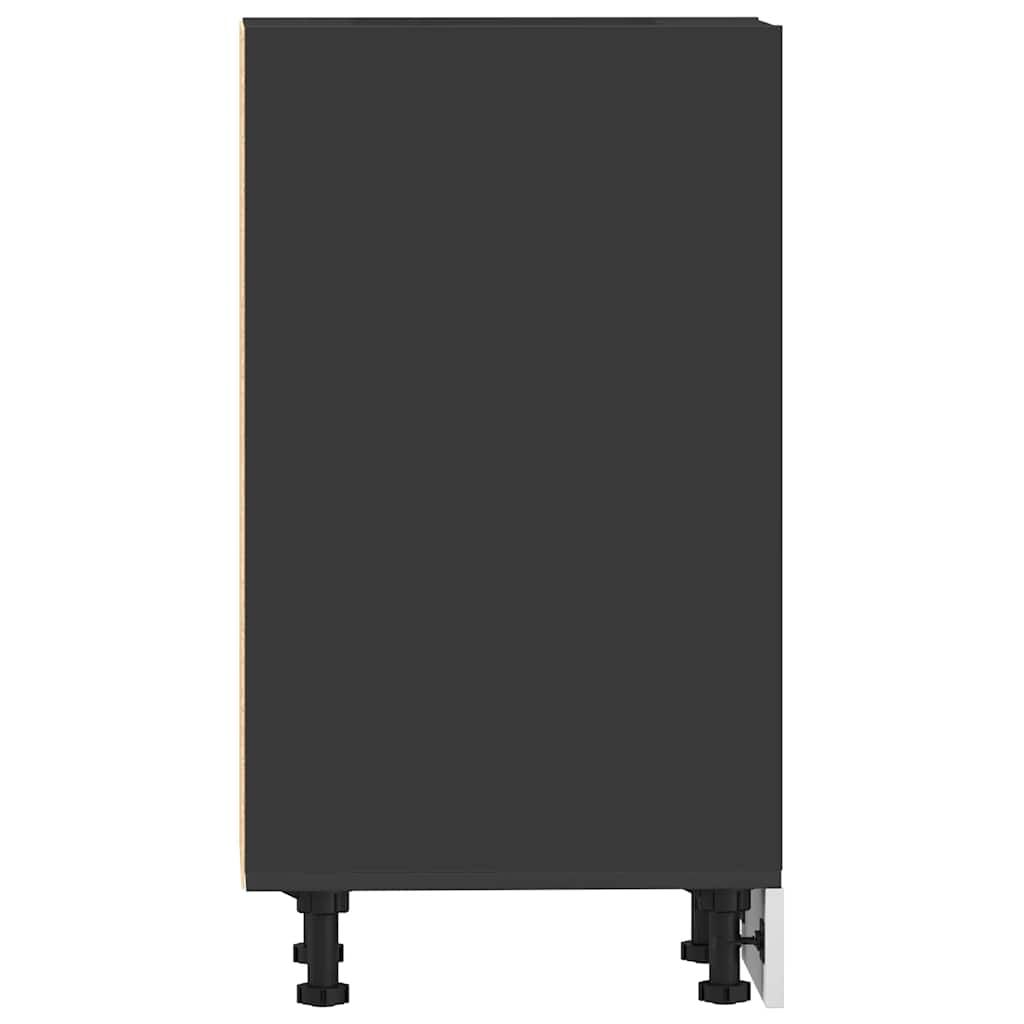 Armadio Inferiore “Riga” Nero 30x44,5x81,5 cm - homemem39