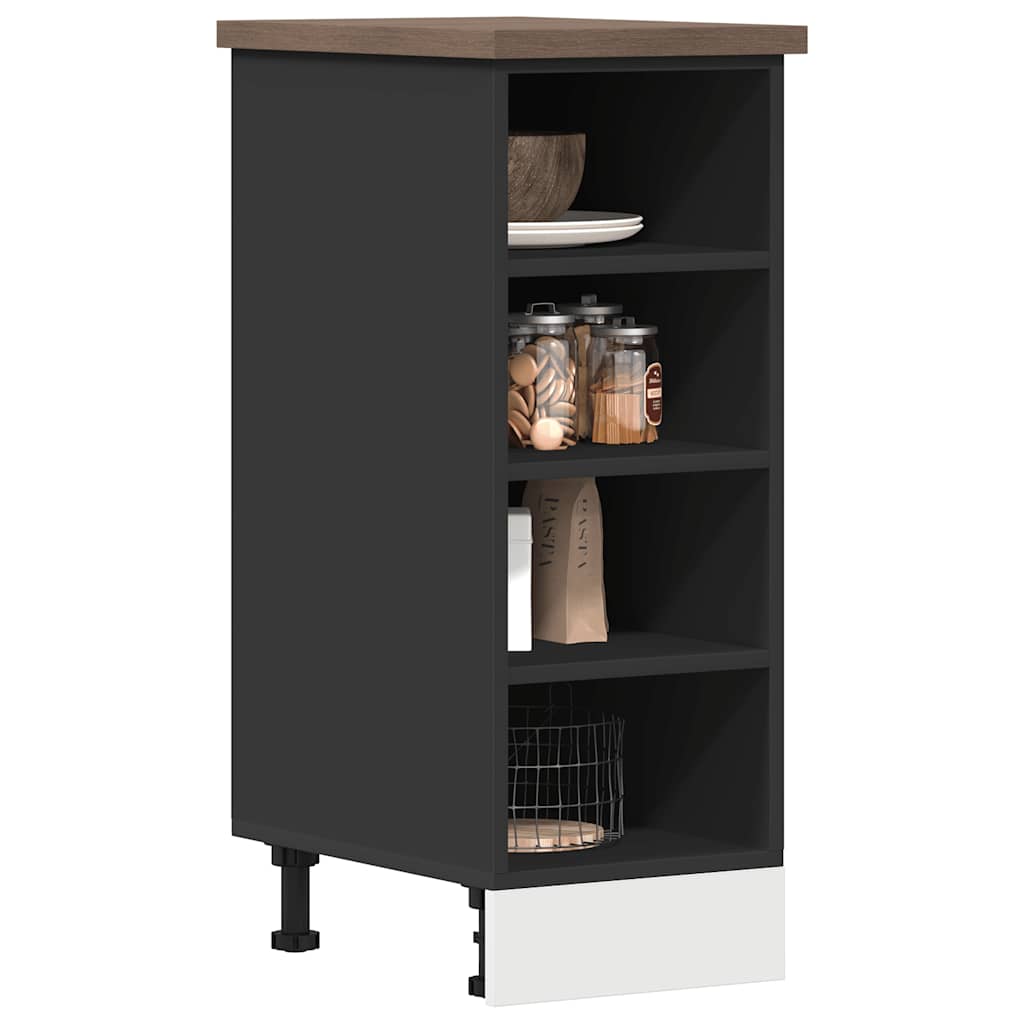 Armadio Inferiore “Riga” Nero 30x44,5x81,5 cm - homemem39