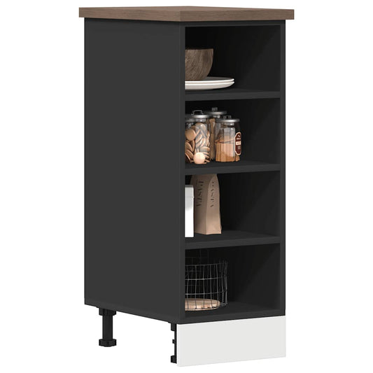 Armadio Inferiore “Riga” Nero 30x44,5x81,5 cm - homemem39