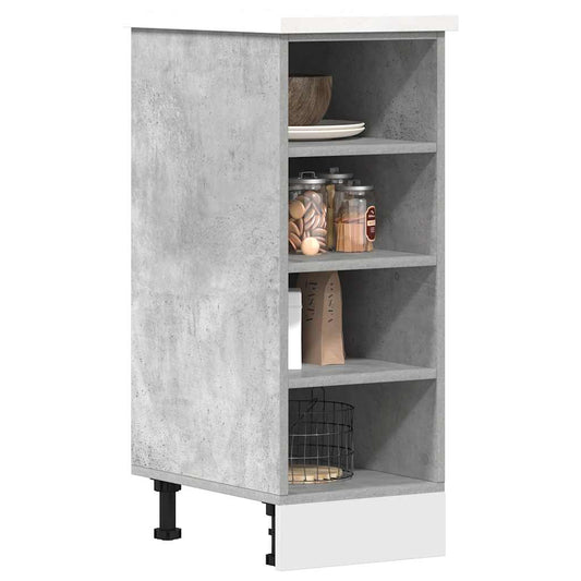 Armadio Inferiore “Riga” Grigio Cemento 30x44,5x81,5 cm - homemem39