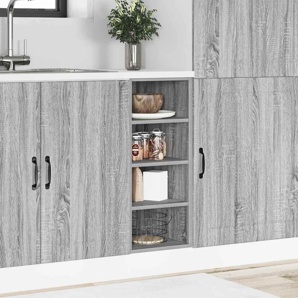 Armadio Inferiore “Riga” Grigio Sonoma 30x44,5x81,5 cm - homemem39