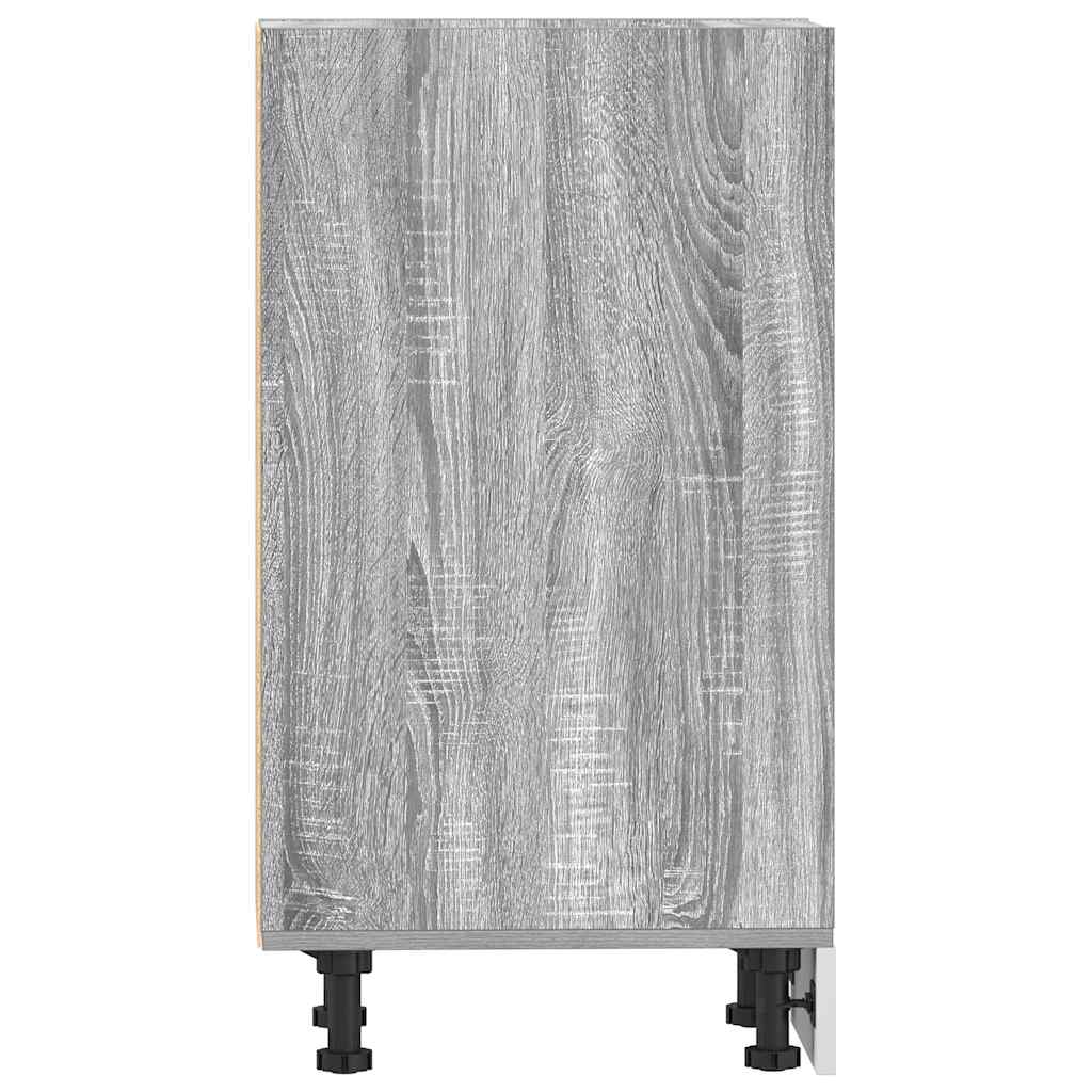 Armadio Inferiore “Riga” Grigio Sonoma 30x44,5x81,5 cm - homemem39