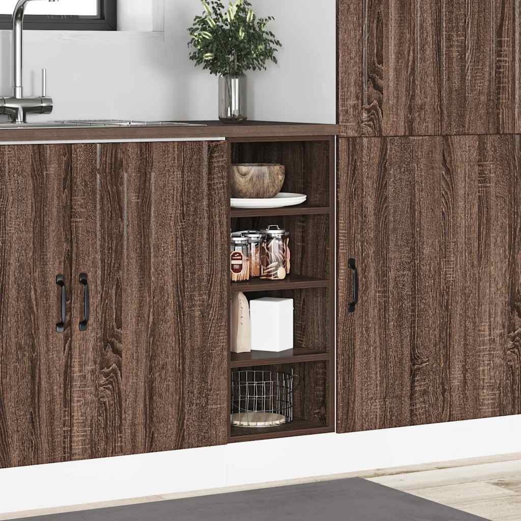 Armadio Inferiore “Riga” Rovere Marrone 30x44,5x81,5 cm - homemem39