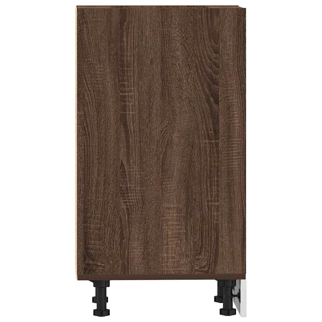 Armadio Inferiore “Riga” Rovere Marrone 30x44,5x81,5 cm - homemem39