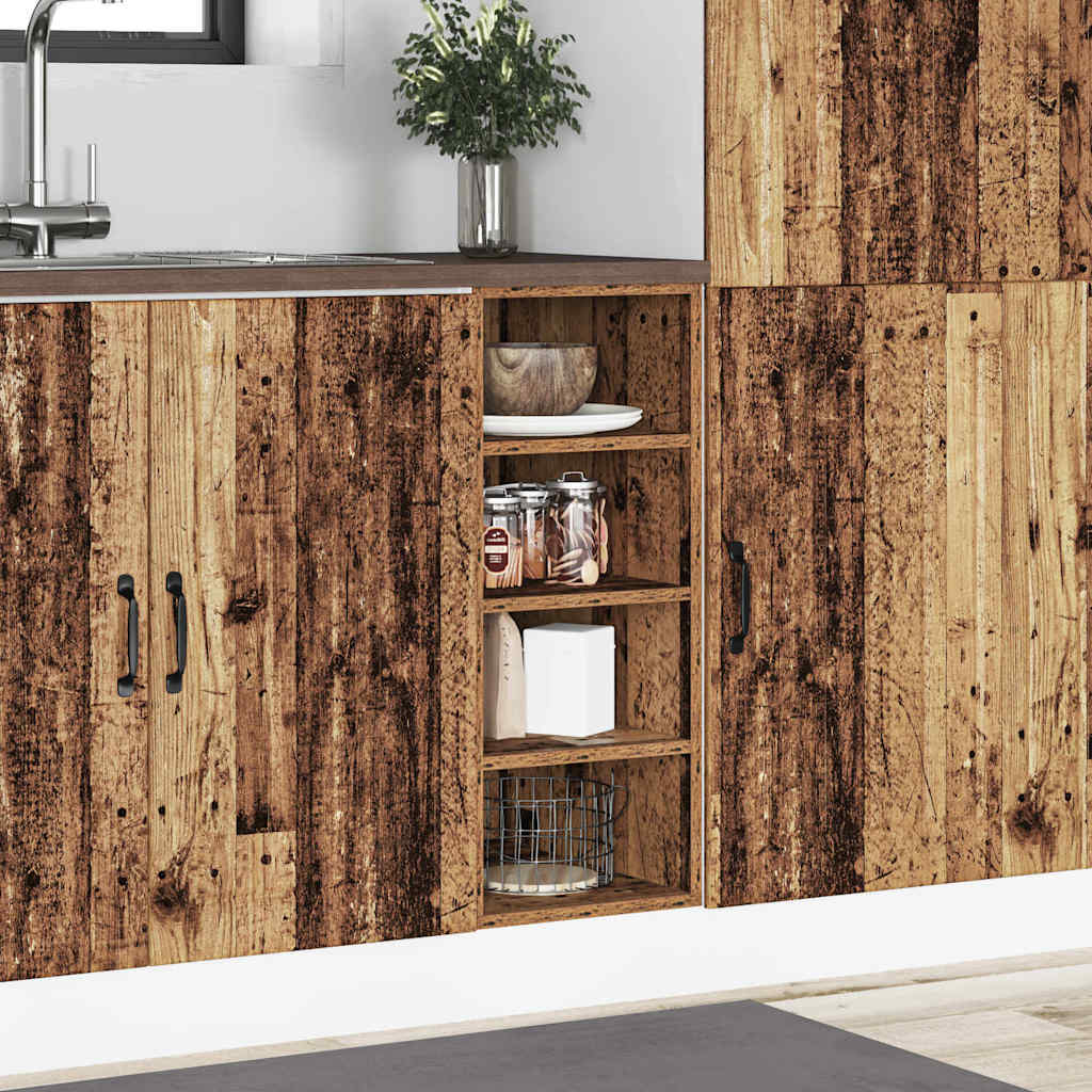 Armadio Inferiore “Riga” Legno Vecchio 30x44,5x81,5 cm - homemem39