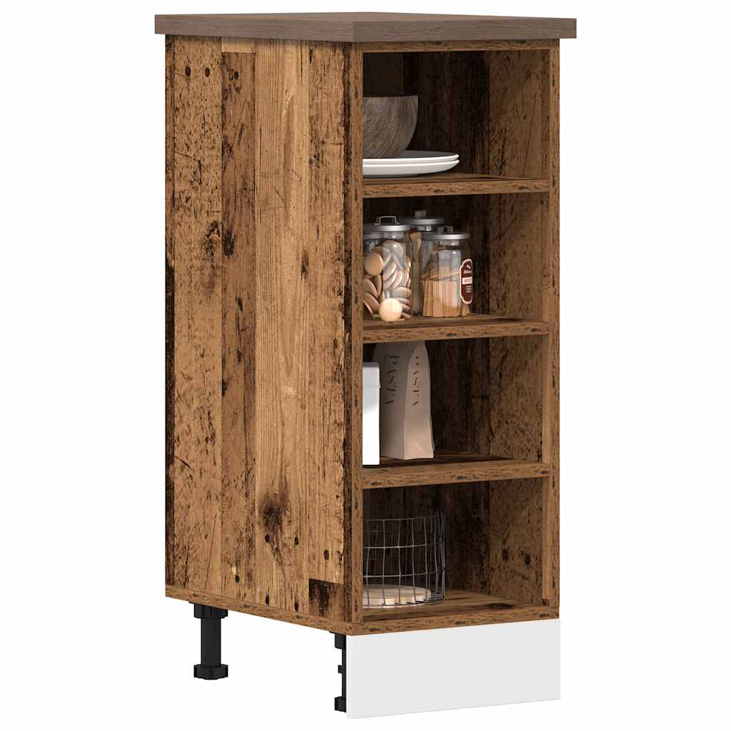 Armadio Inferiore “Riga” Legno Vecchio 30x44,5x81,5 cm - homemem39